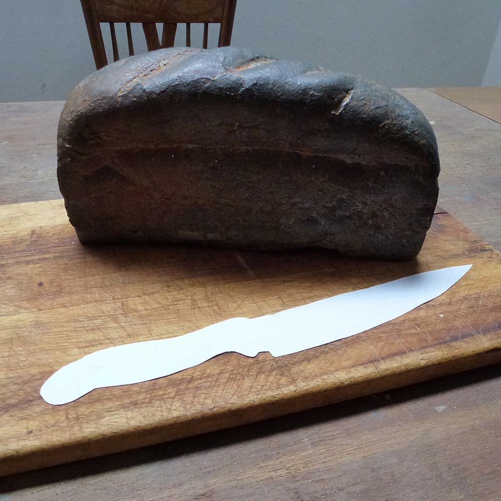 iron bread paper knife